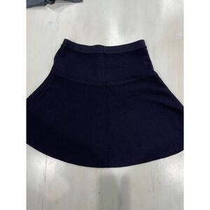 Tahari Navy Blue A-Line Knit Skirt Classic Office Work Wear‎